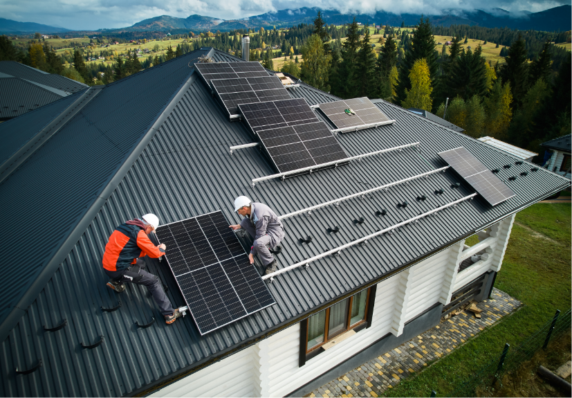 Photovoltaik-Panels installieren