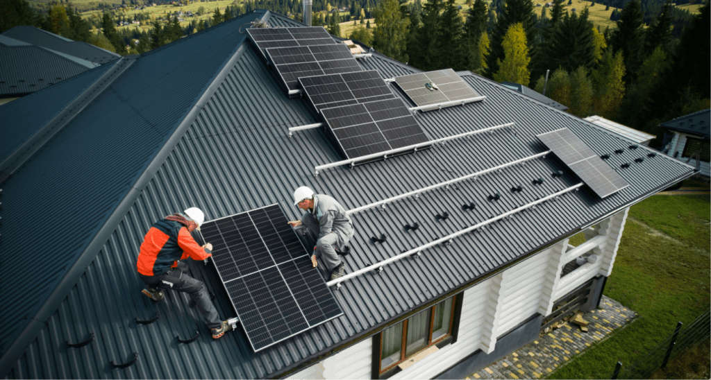 Photovoltaik-Panels installieren